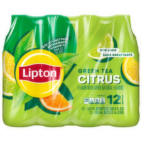 Lipton Green Tea, Citrus, 12 Bottles, 12 Each
