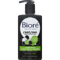 Biore Charcoal Cleanser, Deep Pore, 6.77 Ounce