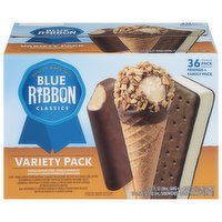 Blue Ribbon Frozen Dairy Dessert, Variety Pack, 36 Pack, 36 Each