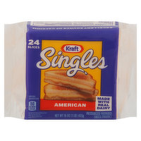 Kraft Cheese Slices, American, 24 Each