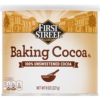 First Street Baking Cocoa, 8 Ounce