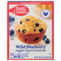 Betty Crocker Muffin & Quick Bread Mix, Wild Blueberry, 16.9 Ounce