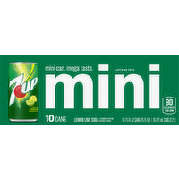 7-UP Soda, Lemon Lime, Mini, 75 Ounce