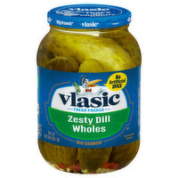 Vlasic Zesty Dill, Wholes, 46 Ounce