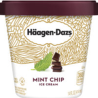 Haagen-Dazs Ice Cream, Mint Chip, 14 Ounce