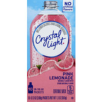 Crystal Light Drink Mix, Natural Pink Lemonade, 10 Each