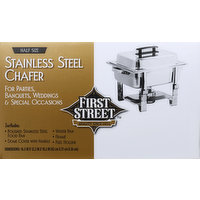 First Street Chafer, Stainless Steel, 1 Each