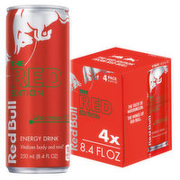Red Bull Energy Drink, Watermelon, 4 Pack, 4 Each