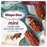 Haagen-Dazs Haagen-Dazs Vanilla Milk Chocolate Almond Ice Cream Mini Bars, 6 Count, 6 Each