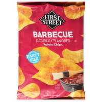 First Street Potato Chips, Barbecue, Party Size, 16 Ounce