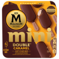 Magnum Ice Cream Bars, Double Caramel, Mini, 6 Each