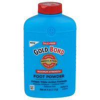 Gold Bond Foot Powder, Maximum Strength, Triple Action, 4 Ounce