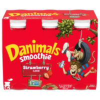 Danimals Smoothie, Strawberry Flavor, 18.6 Ounce