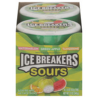 Ice Breakers Mints, with Flavor Crystals, Sugar Free, Watermelon/Green Apple/Tangerine, 8 Each