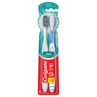 Colgate Adult Manual Toothbrush, Soft, 2 Each