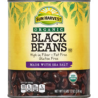 Sun Harvest Beans, Black, Organic, 108 Ounce