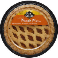 First Street Peach Pie, Lattice Top, 24 Ounce