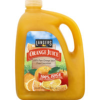 Langers 100% Juice, Orange, 128 Ounce