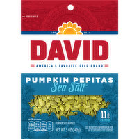 David Pumpkin Pepitas, Sea Salt, 5 Ounce