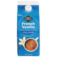 First Street Coffee Creamer, French Vanilla, Non-Dairy, 64 Fluid ounce