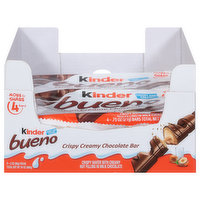 Kinder Chocolate Bar, Crispy Creamy, 8 Each