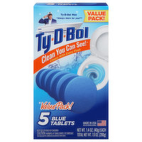 Ty-D-Bol Blue Tablets, Value Pack, 5 Each