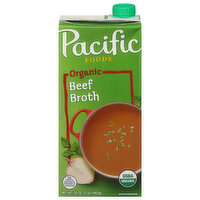 Pacific Foods Beef Broth, Organic, 32 Ounce