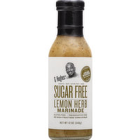 G Hughes Marinade, Sugar Free, Lemon Herb, 12 Ounce