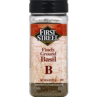 First Street Basil, Finely Ground, 4 Ounce