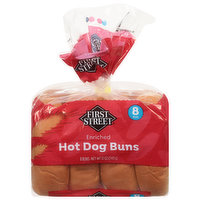First Street Hot Dog Buns, Enriched, 8 Each