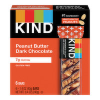 Kind Bars, Peanut Butter Dark Chocolate, 6 Each