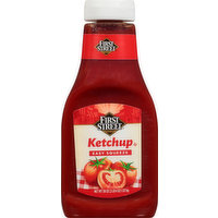 First Street Ketchup, Easy Squeeze, 38 Ounce