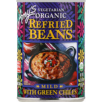 Amy's Beans, Organic, Mild, Refried, 15.4 Ounce