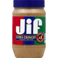 Jif Peanut Butter, Extra Crunchy, 40 Ounce