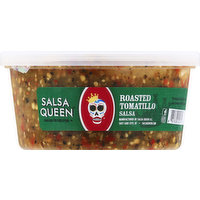 Salsa Queen Salsa, Roasted Tomatillo, Medium, 12 Ounce