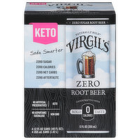 Virgil's Root Beer, Zero Sugar, 4 Each