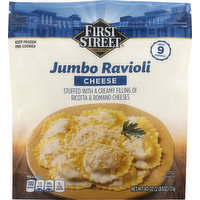 FIRST STREET Ravioli, Cheese, Jumbo, 40 Ounce