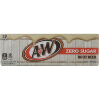 A&W Root Beer, Zero Sugar, 12 Pack, 12 Each