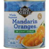 First Street Mandarin Oranges, In Lightly Syrup, Whole Segment, 106 Ounce
