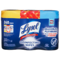 Lysol Disinfecting Wipes, Assorted, 3 Each