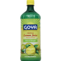 Goya Lemon Juice, Tropical, Natural Strength, Reconstituted, 32 Ounce