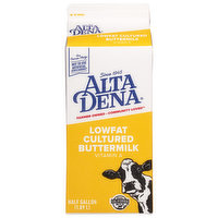 Alta Dena Buttermilk, Lowfat, Cultured, 0.5 Gallon