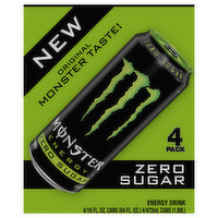 Monster Energy Drink, Zero Sugar, 4 Pack, 4 Each