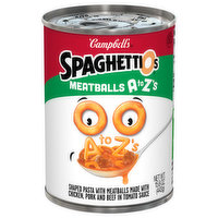 SpaghettiOs Pasta, A to Z's, Meatballs, 15.6 Ounce