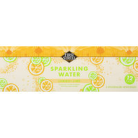 FIRST STREET Sparkling Water, Lemon Lime, 12 Each