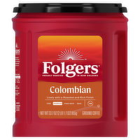 Folgers Coffee, Ground, Medium, Colombian, 33.7 Ounce