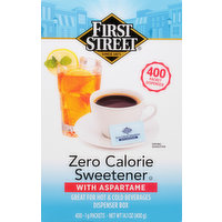 First Street Sweetener with Aspartame, Zero Calorie, 400 Each