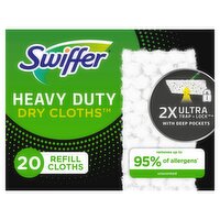 Swiffer Swiffer Sweeper Heavy Duty Dry Multi-Surface Cloth Refills, 20 count, 20 Each