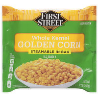 First Street Golden Corn, Whole Kernel, 12 Ounce
