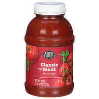 First Street Pasta Sauce, Classic Meat, 45 Ounce